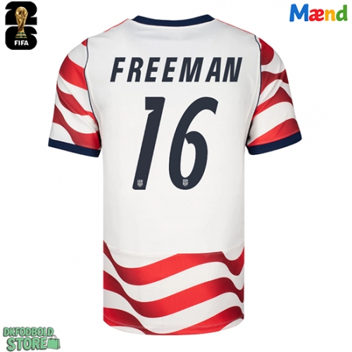 Forente stater Alex Freeman #16 Replika Hjemmebanetrøje VM 2026 Kortærmet